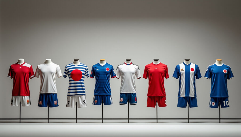 découvrez l'histoire fascinante et l'évolution des designs des maillots de l'équipe du japon à travers les années, des premiers modèles aux plus récents styles.